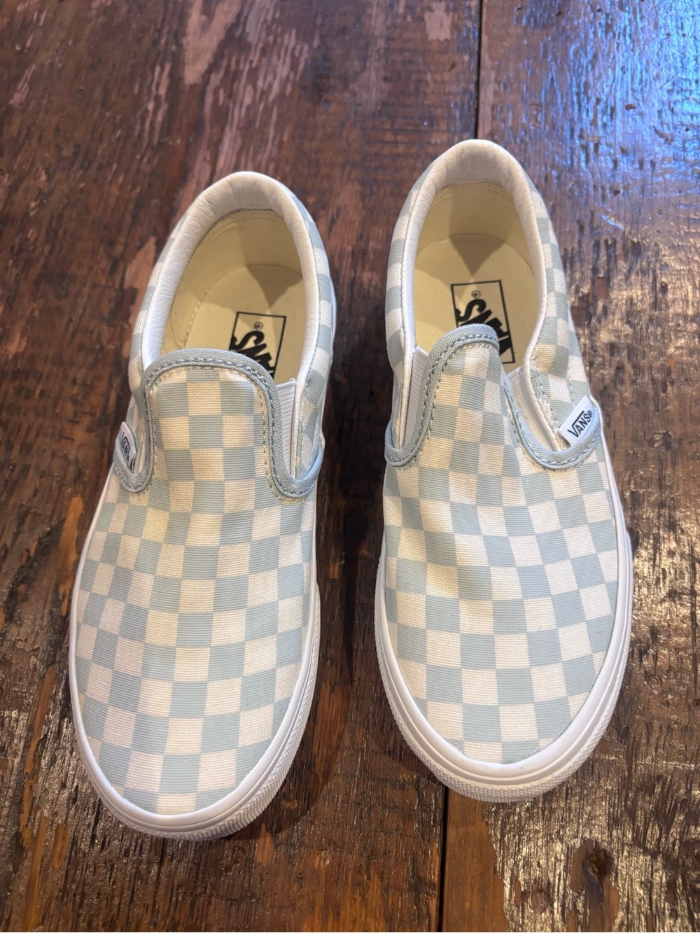 Vans Kids Slip-On Sneakers in “Dawn Mist” size little kid 1.5 unisex